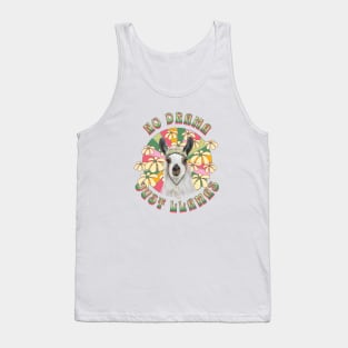 No Drama Just Llamas - Boho Llama Tank Top